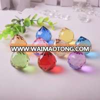 Pujiang Homemade 40mm Crystal Chandilier bead glass Chandlier Ball on sale with hole