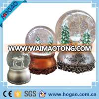 hot selling decorative resin snow globe & crystal glass water ball 45mm